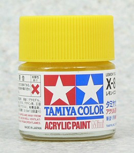 TAMIYA 壓克力系水性漆 10ml 亮光檸檬黃色 X